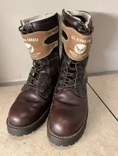 ALPHA INDUSTRIES ブラウンレザーブーツのサムネイル