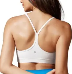 【新品】CRZ YOGA スポーツブラ アジアフィット Yバック 白あんず XS