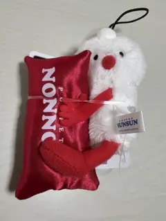 【ノンノン（レッド）】パペットスンスン おやすみピローマスコット