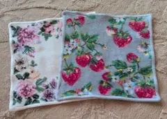 FEILER タオルハンカチ ストロベリー柄 2枚セット