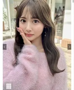 GRL ショート丈シャギーニットトップス[dr579] ピンク