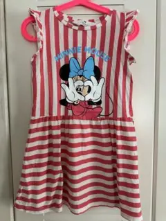 H&M 4-6Y ミニーマウスノースリーブワンピース