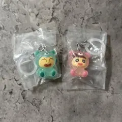 クレヨンしんちゃん めじるしアクセサリー みんなでくまパジャマ 2個セット