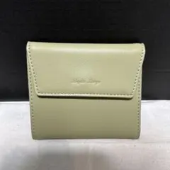 新品Legato Largoレガートラルゴ三つ折り財布 ライトグリーン　ミニ財布