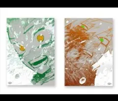 ヒロアカ原画展　緑谷出久　爆豪勝己　A2 ポスター　 the beginning