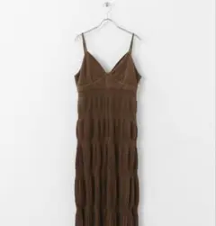 KBF ブラウン キャミワンピース