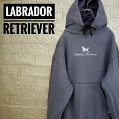 ラブラドールレトリバー　古着スウェットパーカーM　ゴールデンレトリバー