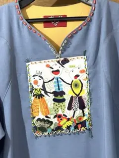 新品アルベロベロブタちゃんチュニックワンピースビーズ刺繍ステッチ47,300円のサムネイル