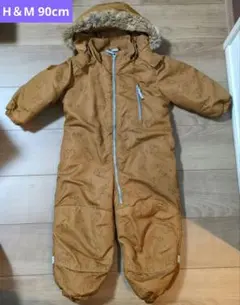ベビー用スノーウェア オールインワン90cm H&M クマ