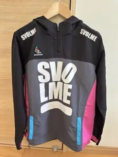 SVOLME ピステ ウィンドブレーカー ブラック ピンク　メンズSサイズ
