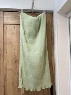 SLOBE citron ライトグリーン タイトスカート