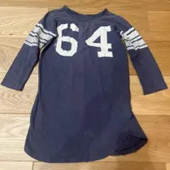 デニムダンガリー ワンピース　120cm