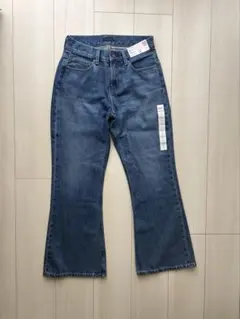 UNIQLOブーツカットジーンズ丈短め　ブルー