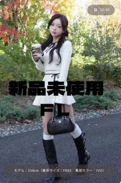 Darich♡新品ウエストオープンリボンデザインニットミニワンピース【ＦＬ】