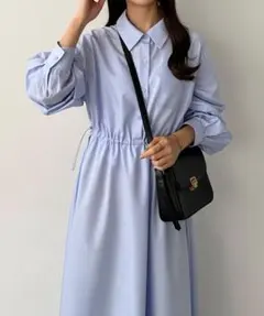 callautia ドロストシャツワンピース