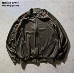 Italian Armyトラックジャケット古着カーキブラウン90s当時物XL軍物のサムネイル