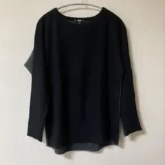 ユニクロ　カシミヤ100% ニット　セーター　ブラック．グレー