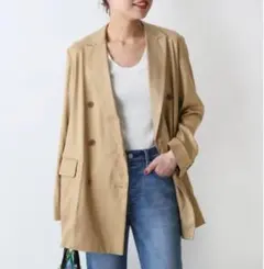 タグ付✨ジャーナルスタンダードレリューム RツイルWブレストジャケット ベージュ