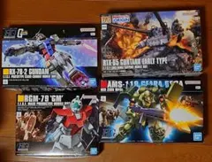 バンダイ　HG　ガンダム系プラモデル4つセットのサムネイル