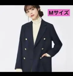 極美品 完売品 GU 紺ブレ テーラージャケット 金ボタン