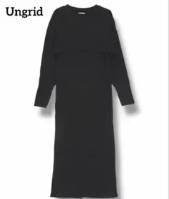 Ungrid レイヤードテレコキャミワンピース