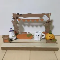 オバケ　カボチャ　ハロウィン　木製スタンドボードパンプキンパーティー