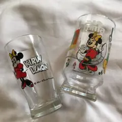 ディズニーグラス　レトロ　2点