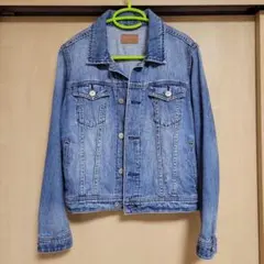 ライトブルーデニムジャケット アースミュージック＆エコロジー Lサイズ