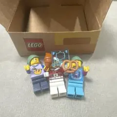 レゴミニフィグ3体とボックス