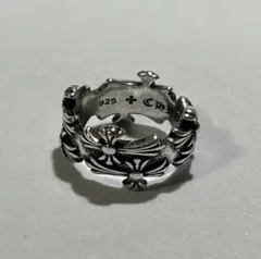 29号 シルバー925 フローラルクロス トリニティ リングSilver925