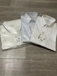 ユニクロスーパーノンアイロンシャツ×2着 ドライカノコポロシャツ×1枚