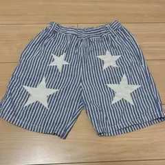 BREEZE ブリーズ ハーフパンツ 130 ストライプ 星柄 キッズ