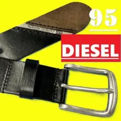 新品　ディーゼル　ベルト　X03737　ブラック　95　ロゴ　B-Line