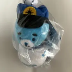 千歳空港限定えふたんキーホルダーキーチェーンクマのぬいぐるみ 帽子付き約10cm