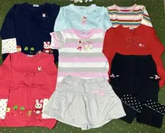 ミキハウス 110 120 春夏物 女の子 まとめ売り うさこちゃん Tシャツ