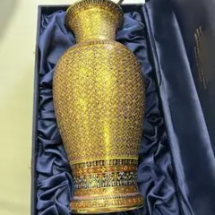 イラン製 ミナカリ 七宝焼 銅製 花瓶 ビンテージ 1970年代 高さ30cm