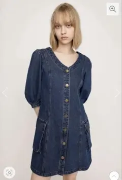 SLY デニム 半袖ミニワンピース サイズ1