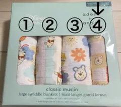 エイデンアンドアネイ aden +anais おくるみ　ディズニー　プーさん④