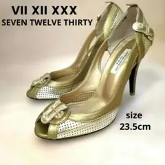 VII XII XXX セブン　トゥエルブ　サーティー　パンプス ゴールド 36のサムネイル