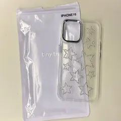 iPhone16 スマホケース　ニコアンド　星　ラインストーン