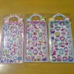 【匿名翌日発送】カラフルキャラクターシール3セットボンボンシール風