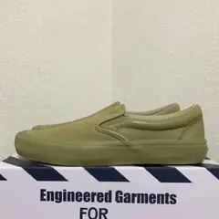 26.5cm 新品 エンジニアードガーメンツ バンズ バルト スリッポン カーキ