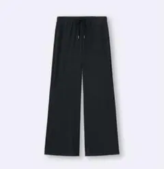 GU リブプルオンパンツ ブラック　S