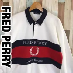 極レア　ヴィンテージ　フレッドペリー　FRED PERRY 刺繍ラガーシャツ