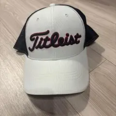 Titleist ゴルフ キャップ メッシュ ホワイト ネイビーのサムネイル