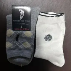 WESTERN POLO TEXAS レディースソックス 2足セット