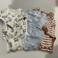 ユニクロ　肌着　ロンパース3点セット