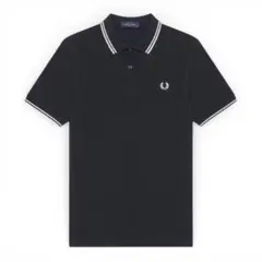 FRED PERRY フレットペリー　ポロシャツM トップスメンズ　ネイビー
