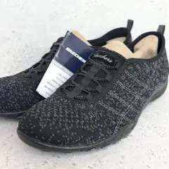 未使用 スケッチャーズ スニーカー スリッポン レディース 25cm 黒