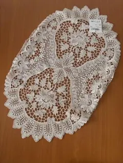 【新品】近沢レース　テーブルマット　箱入り　楕円形 30×45センチ
